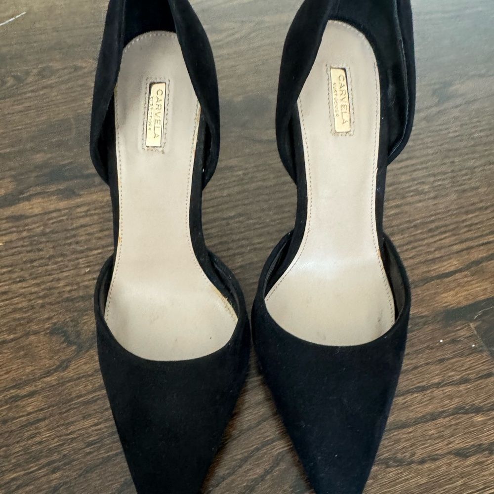 Kurt Geiger Black Suede Heels
